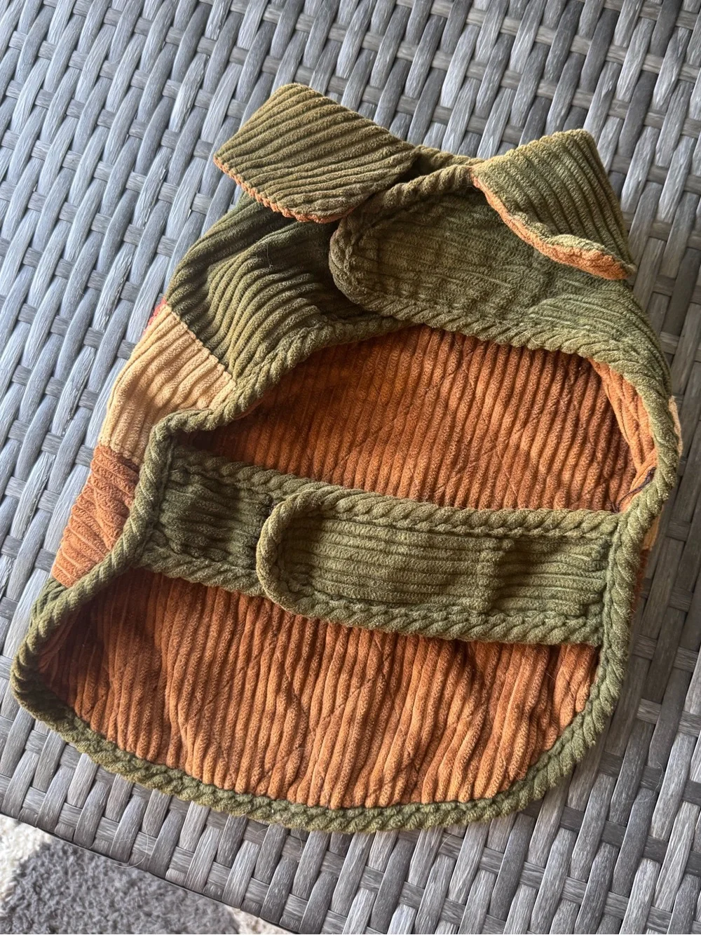 WOOLRICH Patchwork Corduroy Small Dog Outfit